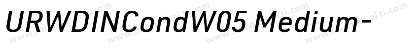 URWDINCondW05 Medium字体转换
